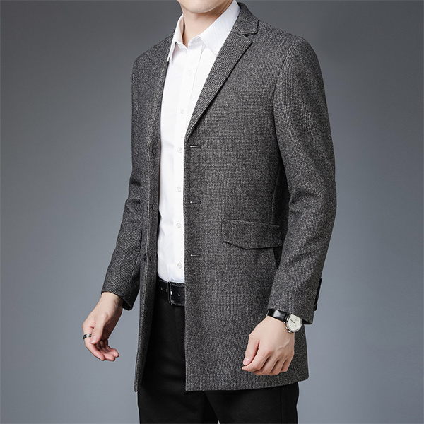 ポイント超超祭利用可 チェスターコート メンズ アウター ウール ダブルフェイス　ロングコート ビジネスコート ウール 通勤 オンオフ兼用 ロング丈 細身 スリム ポイント超超祭利用可 チェスターコート メンズ アウター ウール