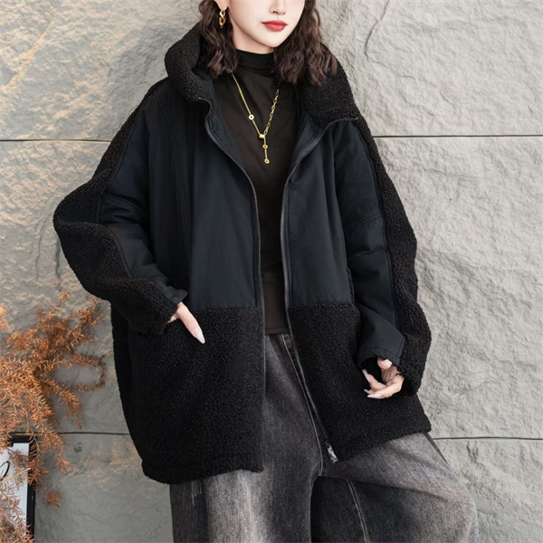 ブルゾン ボア レディース アウター 切り替え 中綿ジャケット ボア