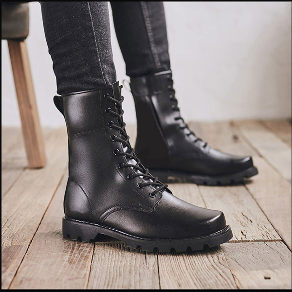 ポイント超超祭 爆売中 ワークブーツ メンズ ブーツ 本革 ロングブーツ