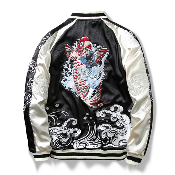 スカジャン リバーシブル ジャンバー メンズ ジャンバー 朧 おぼろ