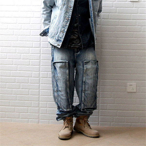 ポイント超超祭 極太 デニムパンツ 新色 クラシック 極太 B系 男女