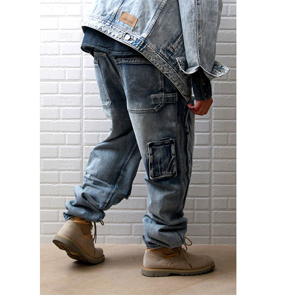 ポイント超超祭 極太 デニムパンツ 新色 クラシック 極太 B系 男女