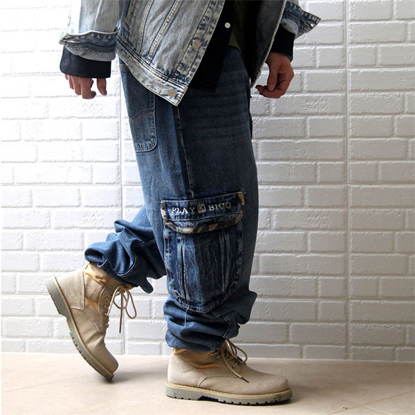 【新品・未使用】ジーンズ デニムパンツ バギーパンツ 極太 ３０サイズ メンズ 極太 デニム ジーンズ バギーパンツ パンツ メンズ ミリタリー