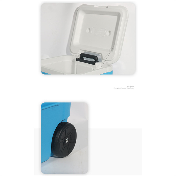 クーラーボックスホイール付き 52L ハードクーラー 保冷 約42L