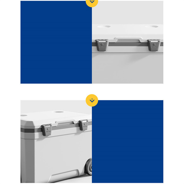 クーラーボックスホイール付き 52L ハードクーラー 保冷 約42L