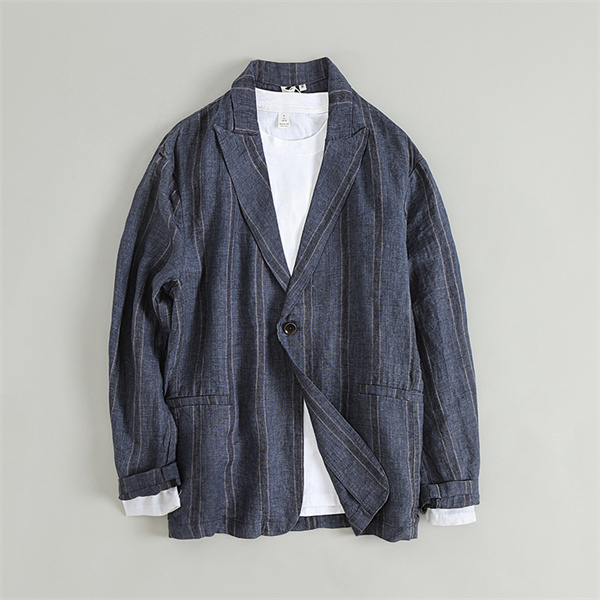 テーラードジャケット メンズ リネンジャケット はおり 綿麻 プレザー 無地 薄手 春 夏 秋 ライトアウター ビジネス ジャケット メンズ 薄手 サマージャケット 麻 リネン スリム