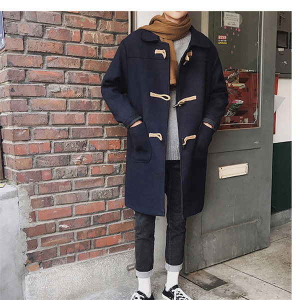 メルトンコート メンズ アウター ロング丈コート ダッフルコート