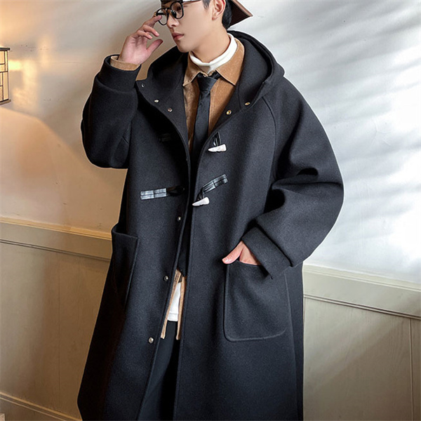 ポイント超超祭 メルトンコート メンズ ダッフルコート ロング ジャケット カジュアル 秋冬 アウター 上着 暖か クラシック 紳士服 トグル釦 防寒 上品 父の日 ポイント超超祭 メルトンコート メンズ ダッフルコート ロング
