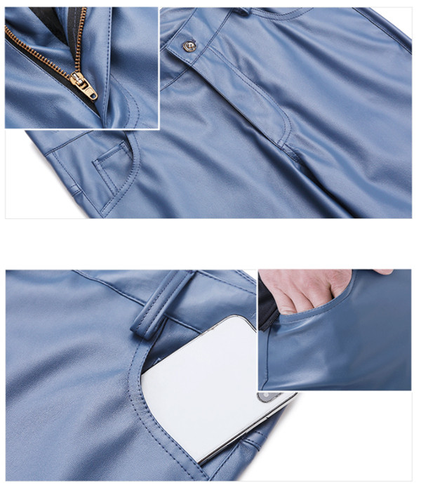 セール中 パンツ レザーパンツ メンズ バイクパンツ 革パン ワーク