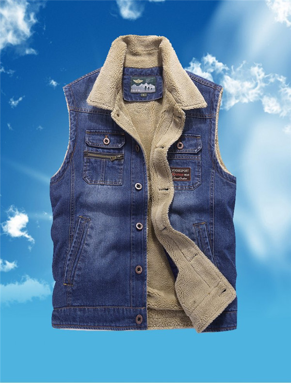 数量限定 デニムベスト メンズ 裏ボア ベスト ノースリーブ ジージャン