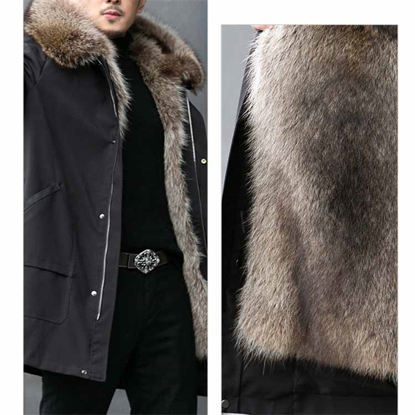 ポイント増量中 ジャケット メンズ 裹起毛 ボア 毛皮コート ファーコー
