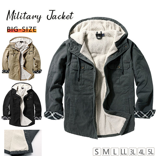 ポイント超超祭 ジャケット メンズ 厚手 裏起毛 ボア ラムウール ジャケット ジャンパー カジュアル 防寒 防風 ブルゾンコート バイクジャケット 大きいサイズ agesugi_sfaの通販は