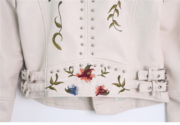 ArgueCultureデザインレザージャケット・リベット刺繍 ArgueCultureデザインレザージャケット・リベット刺繍 (Argue