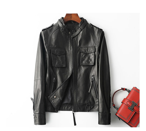 【Coach】レディース＊100%本革ラムレザー ジップジャケット ライダース レザージャケット レディース ブラックカラー 本革