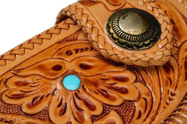 バイカーズウォレット 4点セット 本革 牛革 タイコーズ風 メンズ