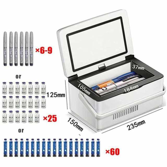 ミニ冷蔵庫ポータブルインスリンクーラーボックス/インスリンクーラー