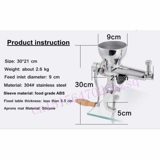 ステンレス鋼 ハンドジューサー スロージューサー 野菜＆果物抽出機