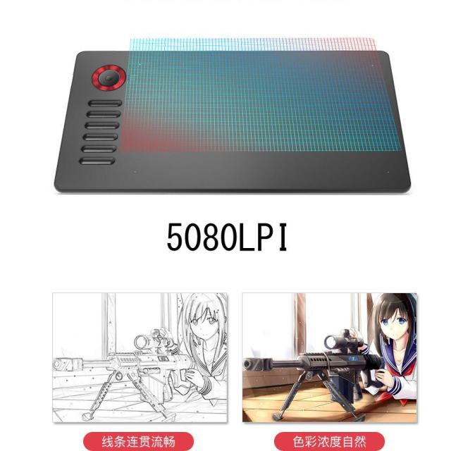 ペンタブレット タブレット デジタル イラスト 充電不要ペン ペンタブ Windows10/8/7/Mac 送料無料