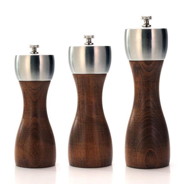その他家電 Premium Beech Pepper Mill - precision carbon steel Rotor Use for peppercorn. sea salt. bla