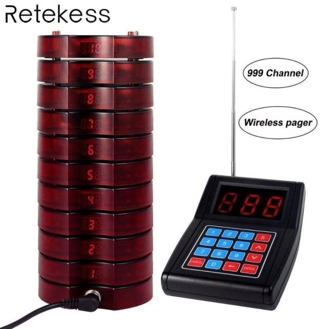 ゲストレシーバー10個＋キーパッド送信機　SU-668 999 レストラン　フードコート