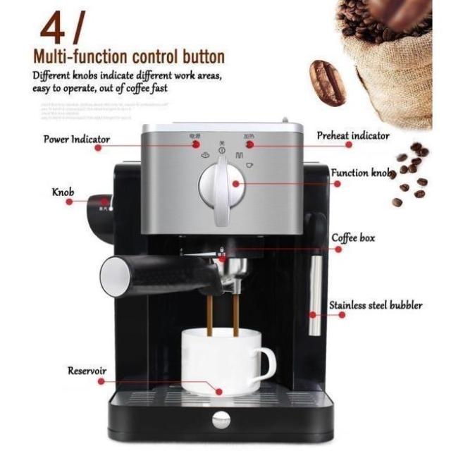 半自動エスプレッソコーヒーマシン 家庭用コーヒーメーカー ポンプ