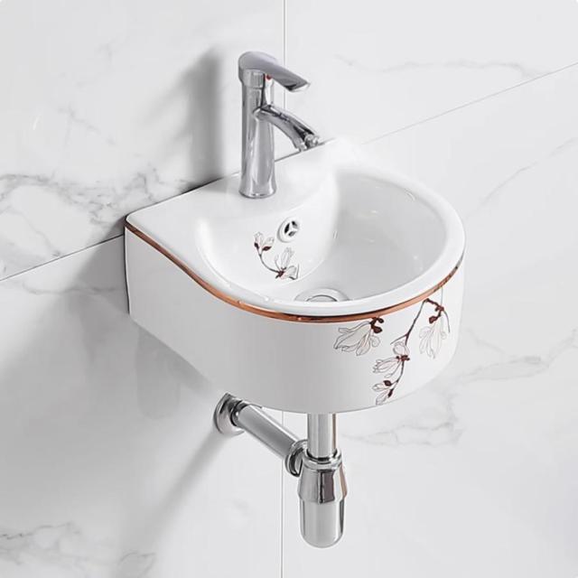 流し台 屋外 キッチン シンク 流し台 手洗い器 壁掛け 手洗器セット陶器製簡易洗面台 キッチンシンク シングルシンク 簡易洗面台 温水および冷水の蛇口付きの通販は