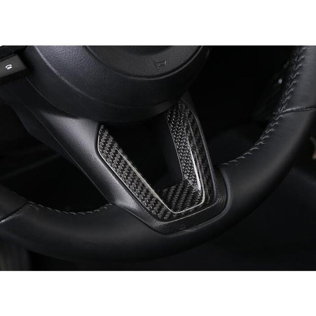 マツダ アクセラ BM &BY専用 ハンドル ガーニッシュ　カーボン製