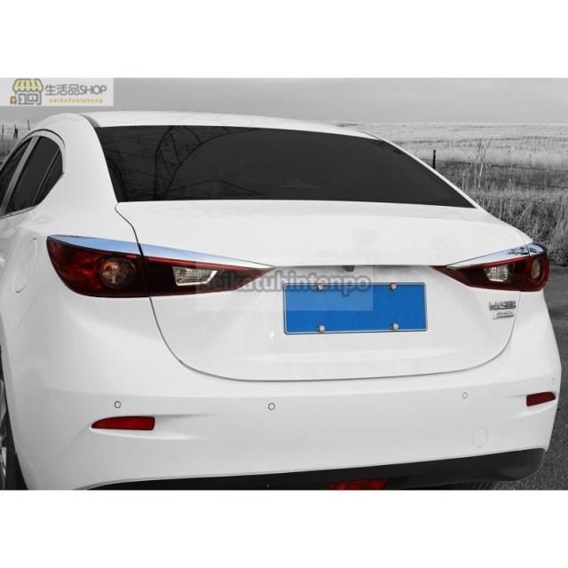 テールライトガーニッシュ【マツダ アクセラ MAZDA AXELA BY系】専用 リア カバー パーツ ドレスアップ メッキ 4PCS ABS テールライトガーニッシュ【マツダ アクセラ MAZDA AXELA BY系】専用 リア カバー パーツ ドレスアップ メッキ 4PCS ABS