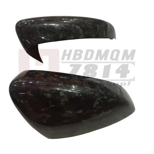 マツダ Mazda 3 アクセラ 本物 リアルカーボン鍛造カーボン ドアミラー サイドミラー　カバー　左右セット 2P