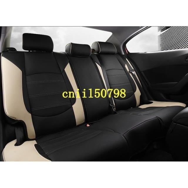 マツダ アクセラ BM BY 用 シートカバー(フロント+リア) 汚れ保護 全面