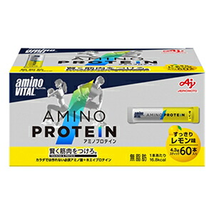 アミノバイタル アミノプロテイン レモン味(4.3g×60本入)の通販は