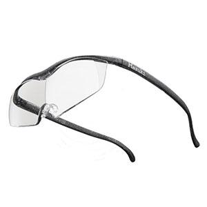 ハズキ ラージ 1.85倍 クリアレンズ ブラックグレー