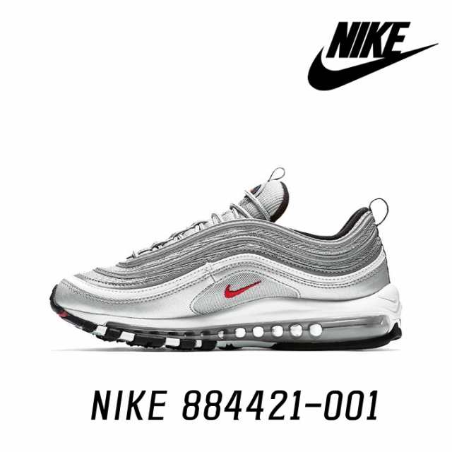 305センチワイズNIKE ナイキ AIR MAX 97 OG QS ITALY エアマックス 97 ローカットスニーカー シルバー US9.5/27.5cm 884421-001