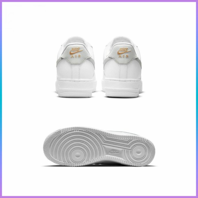 ナイキ スニーカー レディース NIKE 新品 WMNS AIR FORCE 1 07 LOW ESSENTIAL White Grey Gold  AF1 エアフォース 1 07 フォースワン CZ02