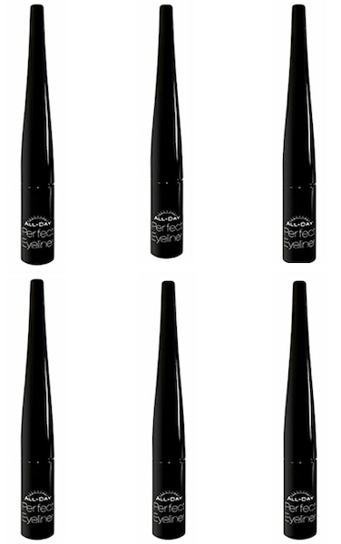 オールデー パーフェクトアイライナー【お得な６本セット】汗・涙・擦れに強く滲まない！美しく泣ける 【カラー・ブラック（黒）】 リキッド 全国送料無料 38℃の秘密
