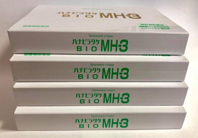 ハナビラタケ BIO MH-3 お得な4箱セット(1箱 60カプセル入り×4