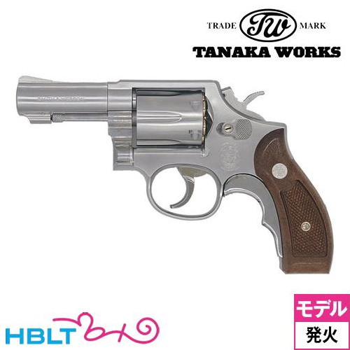 タナカワークス S&W M65 .357 マグナム グリップアダプター付 Ver.3 ステンレスフィニッシュ 3インチ（発火式 モデルガン 完成 リボルバー）