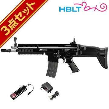 フルセット 東京マルイ SCAR-L CQC ブラック 次世代電動ガン バッテリー 充電器セット