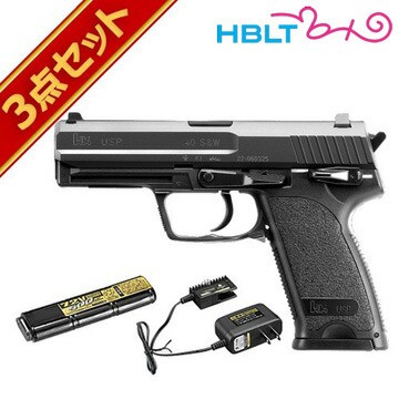 東京マルイ 電動ハンドガン H&K USP ブラック NEWニッケル フルセット