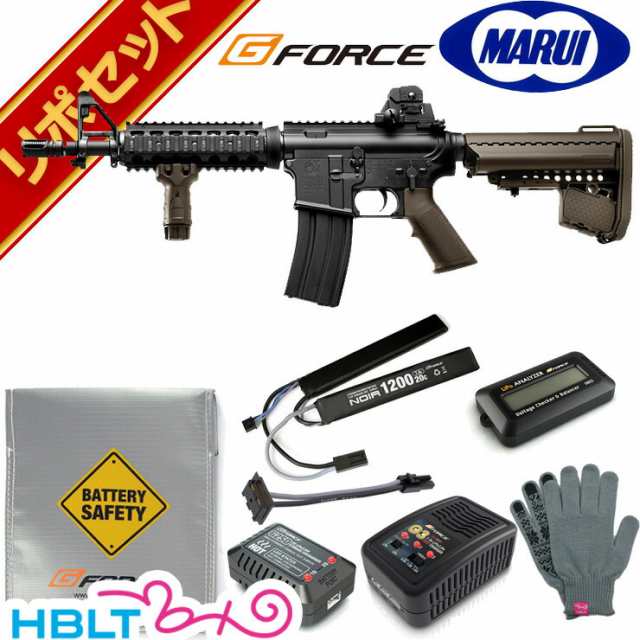 東京マルイ M4 CQB-R FDE 次世代電動ガン G-FORCE リポバッテリー フルセットの通販は 43,066円