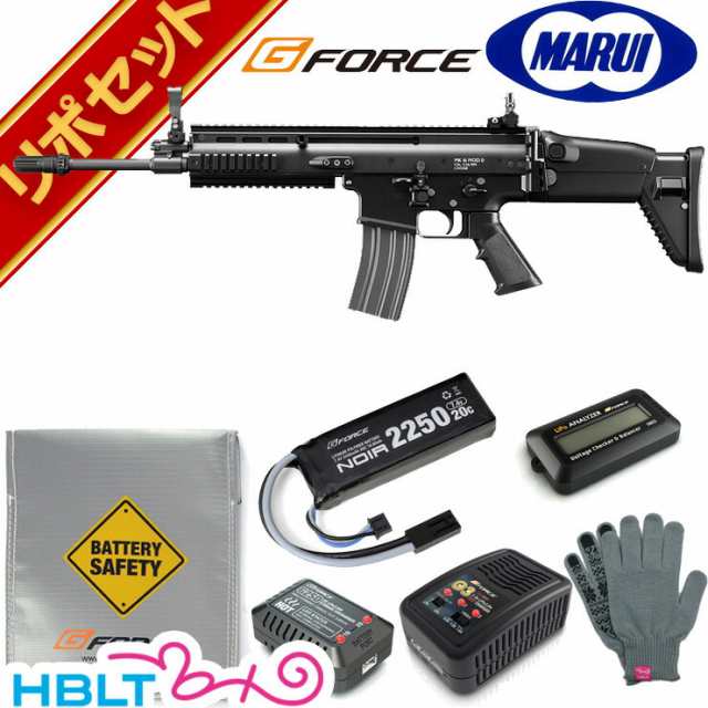 東京マルイ SCAR-L Black 次世代電動ガン G-FORCE リポバッテリー フルセットの通販は