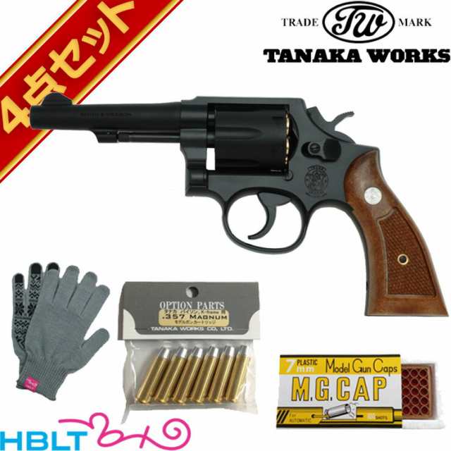 タナカワークス S&W M10 ミリタリー & ポリス Ver.3 HW ブラック 4インチ 発火式 モデルガン 本体 フルセットの通販は