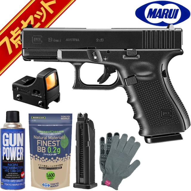 東京マルイ グロック19 Gen4 ガスブローバック ハンドガン ドットサイト フルセット 24,285円