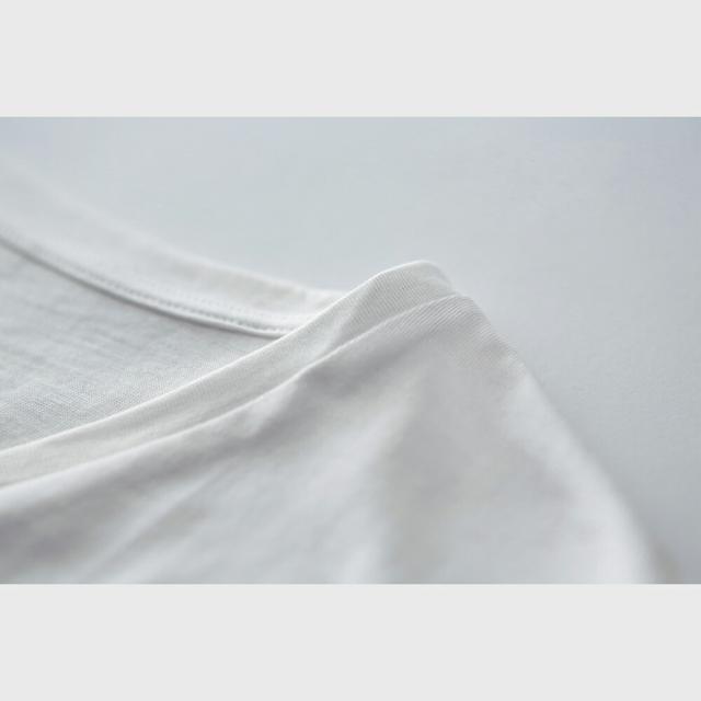メンズ 紳士 男性 男物 シルクコットン 男の絹 Vネック 長袖Tシャツ[メール便可]_3