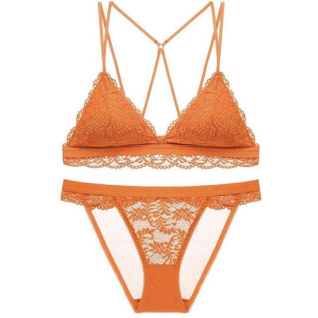 ブラジャーショーツセット セクシー 脇高 レース 三角ブラ ブラ