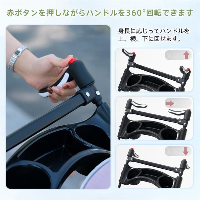 OFFクーポン発行中！！ペットカート 分離式 3way 取り外し 折りたたみ式 ペットバギー 対面式 メッシュカバー 軽快走行 4輪 ペットキャリー 犬カ_7