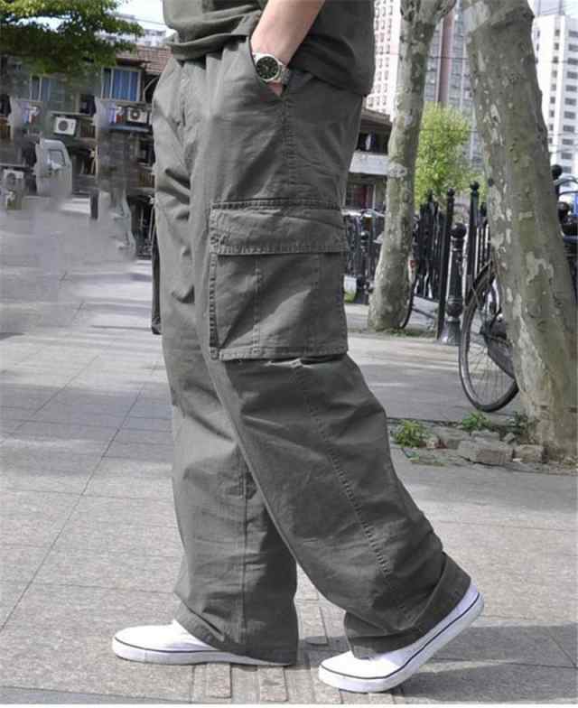 Men's Outdoor Loose Multi-pocket Tactical Pants  タクティカルファッション, 作業着, ミリタリー