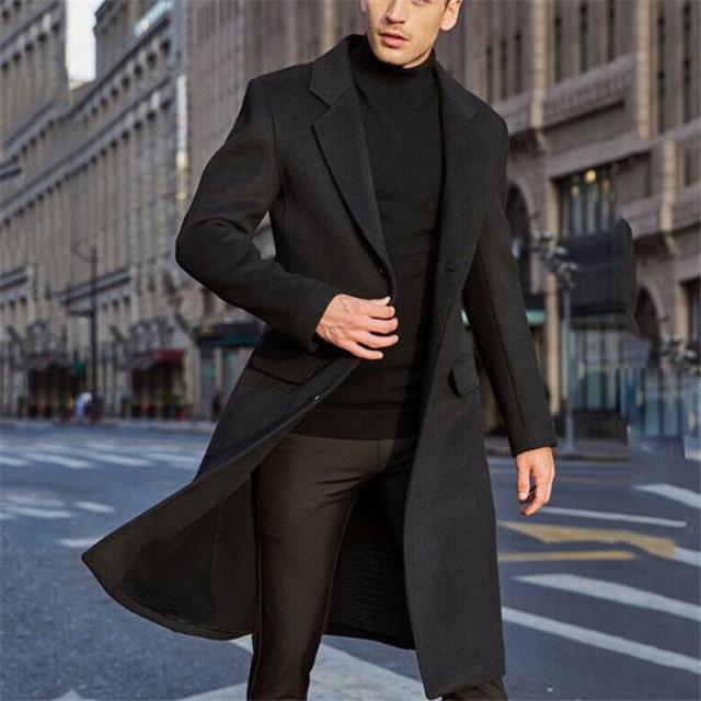 チェスターコート メンズ ラシャジャケット ロング丈 秋冬服 チェック 