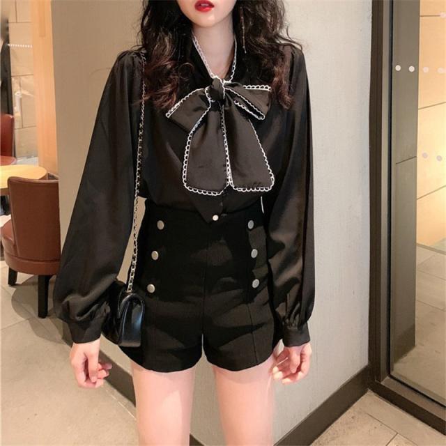 トップス シフォンブラウス レディース 長袖 シャツ リボン付き フリル襟 ボリューム袖 フォーマル オフィス 上品 白 春夏秋 きれいめ おしゃれ 送料無料 楽天市場】トップス シフォンブラウス レディース 長袖 シャツ