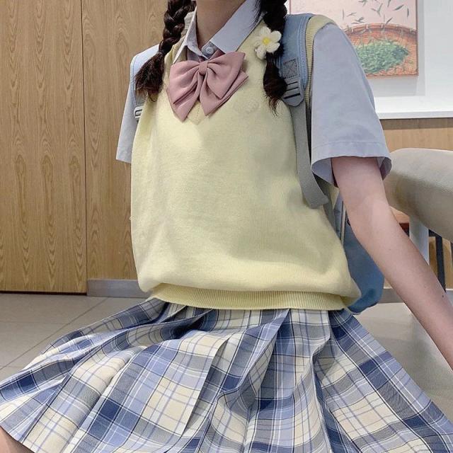 ニットベスト JK系 レディース チョッキ トップス Vネック 男女兼用 プルオーバー 学院風 ジレー セーター 無地 秋コーデ カジュアル 重ね着 ニットベスト JK系 レディース チョッキ トップス Vネック 男女